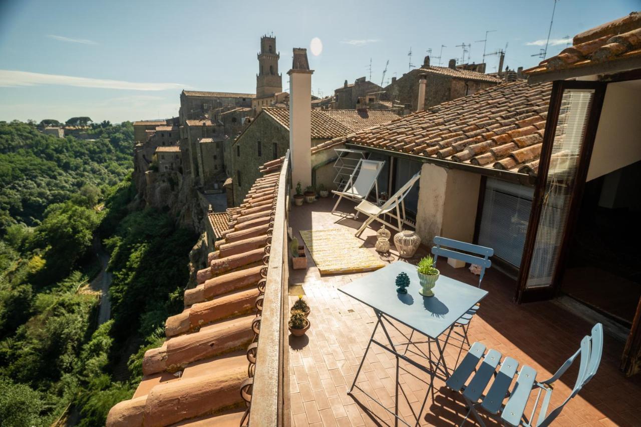 Le Antiche Viste Apartment Pitigliano Bagian luar foto